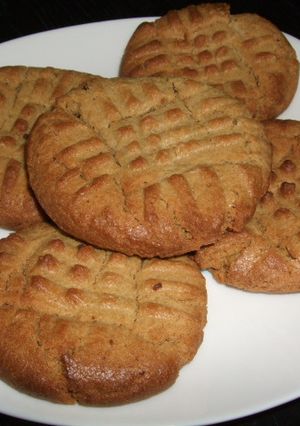 ピーナッツバタークロスハッチクッキー-レシピのメイン写真