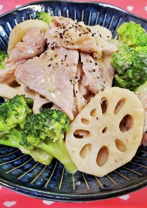 豚れんこんのマヨ塩麹ソテー-レシピのメイン写真