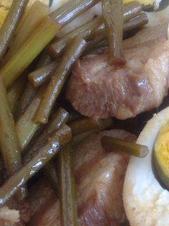 簡単豚肉、ゆで卵の味噌煮(圧力鍋使用)-レシピのメイン写真