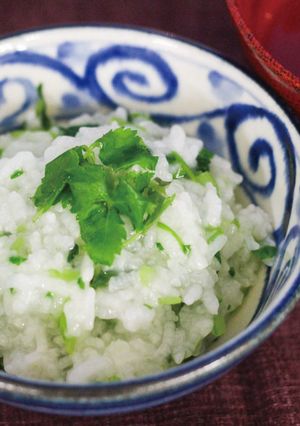 身近な野菜で作る七草粥-レシピのメイン写真