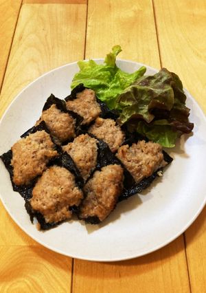 肉団子の磯部焼き♪オーブン♪-レシピのメイン写真