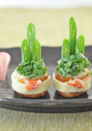 おせちに!スプラウトとちくわの門松-レシピのメイン写真