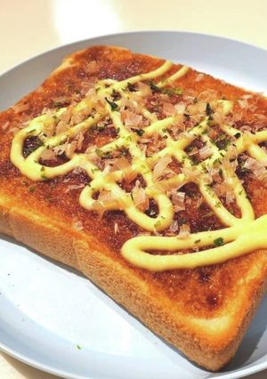 簡単!お好み焼き風トースト-レシピのメイン写真