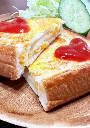 サクっとろーり♪モーニングトースト-レシピのメイン写真