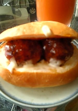 肉団子のサンド-レシピのメイン写真