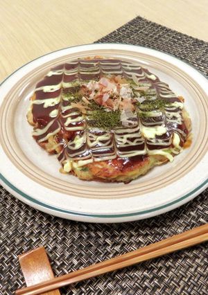 ホットプレートで簡単！お好み焼き-レシピのメイン写真