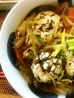 もずく入り鶏団子と野菜のスープ-レシピのメイン写真