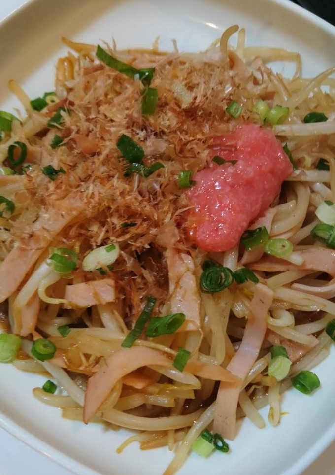 簡単！節約！美味！もやしの焼きそば風炒め-レシピのメイン写真
