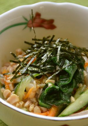 浜ほうれん草(ツルナ)の納豆和え-レシピのメイン写真