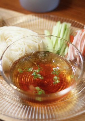 麺つゆの炭酸割りそうめん-レシピのメイン写真