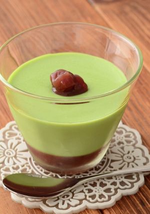やわらか抹茶豆腐プリン-レシピのメイン写真