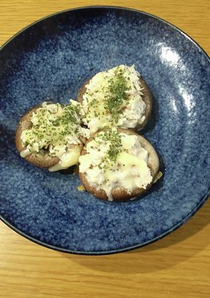 簡単！しいたけのツナマヨチーズ焼き-レシピのメイン写真