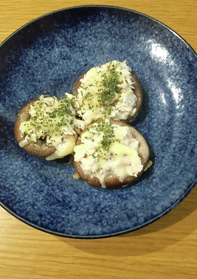 簡単！しいたけのツナマヨチーズ焼き-レシピのメイン写真