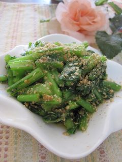 かぶの葉(大根菜)の味噌ゴマ和え-レシピのメイン写真
