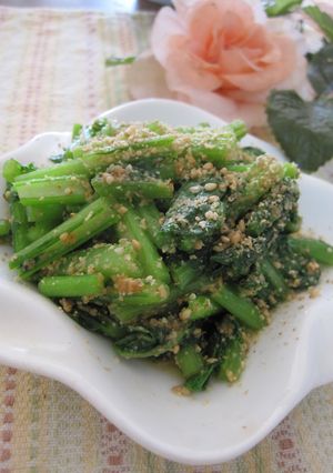 かぶの葉(大根菜）の味噌ゴマ和え-レシピのメイン写真