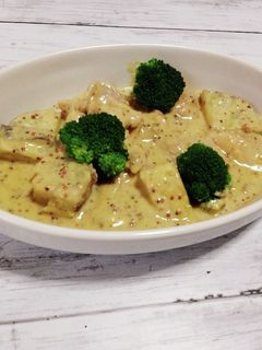 鶏もも肉のマスタードクリーム煮。-レシピのメイン写真