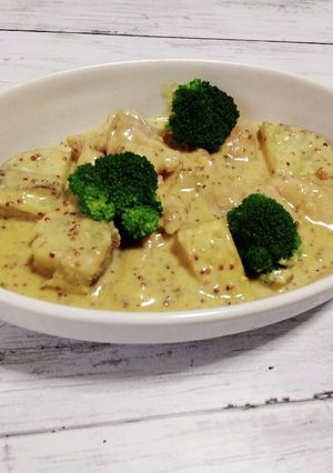 鶏もも肉のマスタードクリーム煮。-レシピのメイン写真