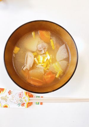 簡単！鶏のお雑煮♡関東風　白だしベース-レシピのメイン写真
