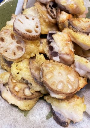 鶏むね肉レンコン挟み揚げ焼き-レシピのメイン写真