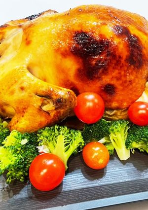 ズボラが頑張った丸鶏ローストチキン-レシピのメイン写真