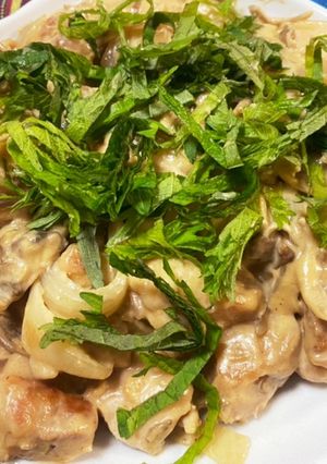 鶏もも肉の味噌サワークリームソテー-レシピのメイン写真