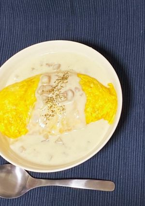 エビピラフ＋クラムチャウダー＋オムライス-レシピのメイン写真