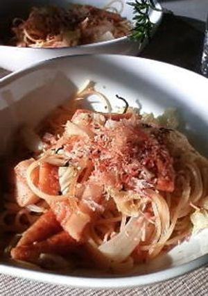 さつま揚げとキャベツの和風スパゲティ-レシピのメイン写真