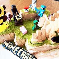 A picture of マインクラフトケーキ.