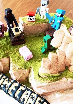マインクラフトケーキ-レシピのメイン写真