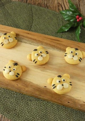 型なし★トラのデコクッキー-レシピのメイン写真