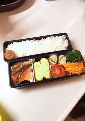 鮭の彩り弁当-レシピのメイン写真