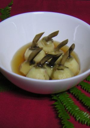 お正月用レシピ　くわいの含め煮-レシピのメイン写真