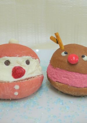 サンタとトナカイのマリトッツォ-レシピのメイン写真