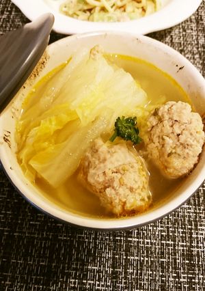 白菜と辛味噌団子のスープ-レシピのメイン写真