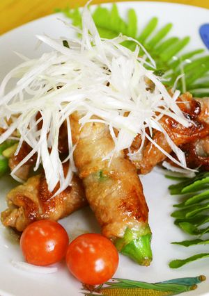 オクラの肉巻き-レシピのメイン写真