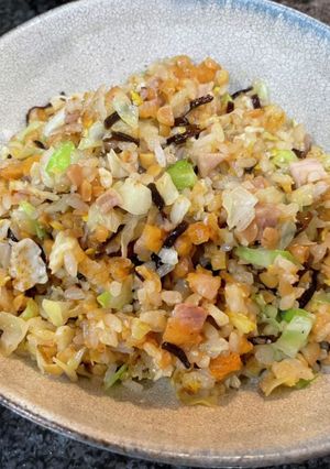 フライドチキンとひきわり納豆チャーハン-レシピのメイン写真