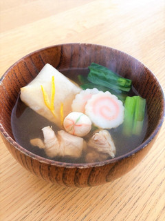 お手軽かつおだしのお雑煮-レシピのメイン写真