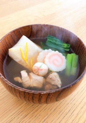 お手軽かつおだしのお雑煮-レシピのメイン写真