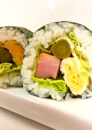 原形ベーコンを使った海苔巻き-レシピのメイン写真