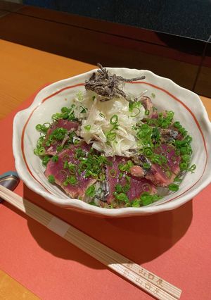 カツオと塩昆布エシャレット丼-レシピのメイン写真