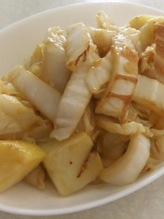 白菜とじゃが芋の味噌照り焼き-レシピのメイン写真