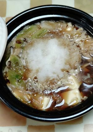 柚子胡椒香るきのこのヘルシーみぞれ鍋-レシピのメイン写真
