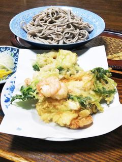 年越しに 海老と百合根と三つ葉のかき揚げ-レシピのメイン写真