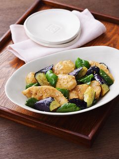 鶏むね肉となすの柚子こしょう照り焼き-レシピのメイン写真