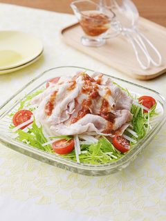 梅かつお風味のごちそう豚しゃぶサラダ-レシピのメイン写真