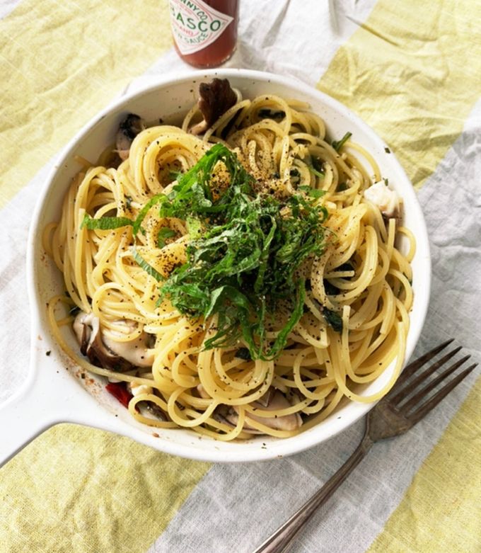 しそのペペロンチーノ ◇しそ大量消費◇ by NUINUI