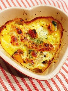 レンジで!かぼちゃの味噌マヨグラタン-レシピのメイン写真