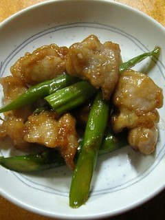 鶏肉とアスパラの簡単中華風炒め-レシピのメイン写真