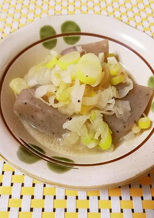 長ネギとこんにゃくの中華炒め煮-レシピのメイン写真