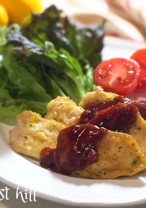 鶏むね肉のおかずピカタ-レシピのメイン写真